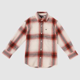 Tommy Hilfiger Boys Relaxed Fit Buffalo Checked Spread Collar Pure Cotton Casual Shirt-picture-18