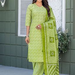Anouk Women Ethnic Motifs Printed Kurta with Trousers & Dupatta-image-93