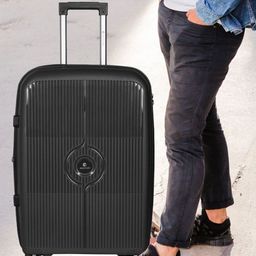 Polo Class Set Of 3 Textured Hard Sided Large Medium Cabin Trolley Bags-10