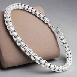 The Roadster Lifestyle Co Men Silver-Plated Link Bracelet-image-42