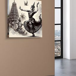 OLIVE TREE Cream-Coloured & Grey Religious Wooden Framed Canvas Painting Wall Art-picture-46