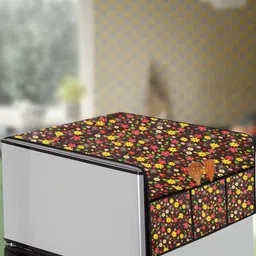 The Furnishing Tree Multi-Coloured Printed Refrigerator Cover-4