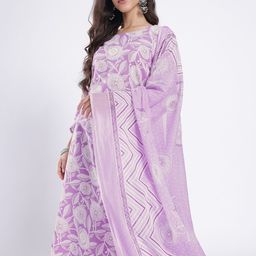 Anouk Rustic Floral Printed Kurta With Trousers & Dupatta-picture-31