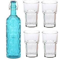 SOMIL Blue Glass Airtight Can Bottle-picture-48