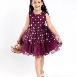 Mark and Mia Polka Dot Print Peplum Dress-picture-17