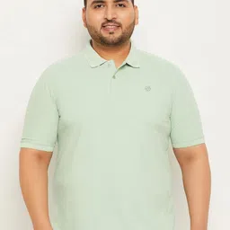 RENUOVO Men Polo Collar Applique T-shirt-image-46