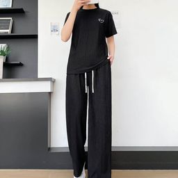 Lugo Round Neck T-Shirt With Palazzos Co-Ords-image-28