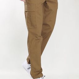 THE BEETEL HOUSE Men Relaxed Straight Leg Easy Wash Cargos Trousers-picture-27