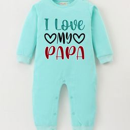BLUSHES Infants Fathers Day Printed Pure Cotton Rompers-16