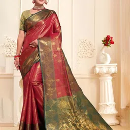 JAY FASHION Woven Design Zari Banarasi Saree-58