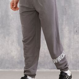 WROGN Men Cotton Mid-Rise Relaxed-Fit Joggers-picture-5