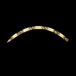 Dynamic Retail Global Men Gold-Plated Stainless Steel Link Bracelet-48