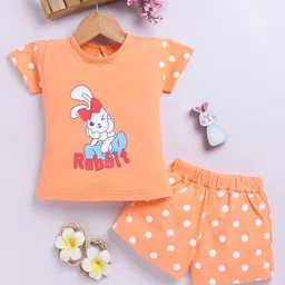Toonyport Girls Printed T-shirt with Shorts-55