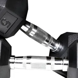 HackerX Set Of 2 Fixed Weight Dumbbell - 5Kg Each-44