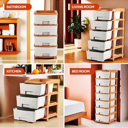 Aura White Set of 1 Regular Drawer Organiser Organisers image 2
