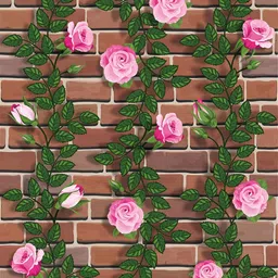 Asian royal Green & Pink Printed Waterproof Wallpaper-image-83
