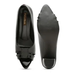 Flat n Heels Block Pumps with Bows image 5