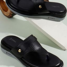 Denill Women Black Platform Sandals-picture-36
