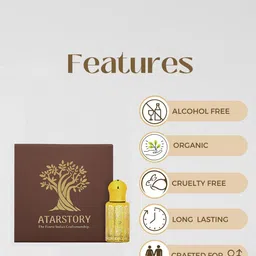 ATARSTORY Kesar Chandan Best Long Lasting Attar- 12 ml image 3