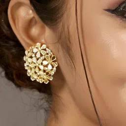 TANAIRA Circular Studs Earrings-28