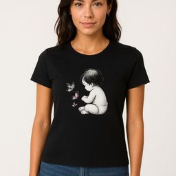 Anikmart Unisex Graphic Printed Round Neck Cotton T-shirt-image-82