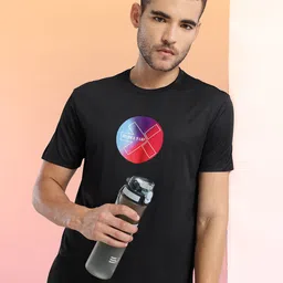 HRX by Hrithik Roshan Brand Logo Printed Running T-shirt-picture-17