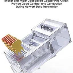 Buyyart 50 Sets Network Jack Plug of RJ45 Connectors Network Interface Card image 2