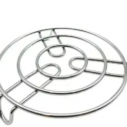Stainless Steel Round Steamer Rack / Trivet – Mirror Finish crome Trivet-30