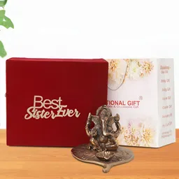 INTERNATIONAL GIFT Brown Lord Ganesha Religious Idol Showpiece-image-54