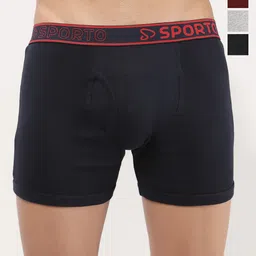 Sporto by Macho Pack Of 4 Mid-Rise Long Trunks-picture-13