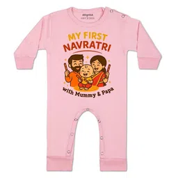 arvesa My First Navratri Printed Baby Rompers-picture-28