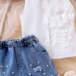 LULU & SKY Girls Top with Shorts-image-71