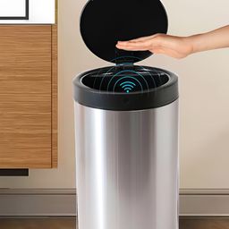 The Better Home FUMATO Silver-Toned & Black Stainless Steel Automatic Smart Sensor 30 L-4