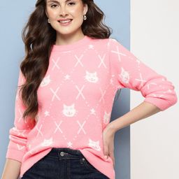 Aarika Self-Design Fuzzy Pullover-picture-46