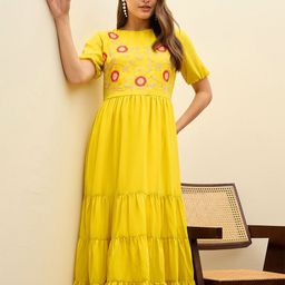 SASSAFRAS Georgette Maxi Dress-image-84