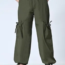 OWL MINK Women Comfort Regular Fit Mid-Rise Cargos-image-75