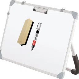Non Magnetic Wooden Standy Whiteboard 1.5x2 Feet Standing Whiteboard With 1 Marker, 1 Wooden Duster Whiteboards and Duster Combos-image-8