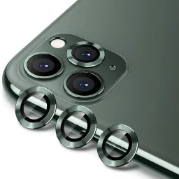 ELEF Back Camera Lens Glass Protector for Apple iPhone 11 Pro Max Metal Ring Camera Lens Protector Glass Ultra Thin Proper Fit Anti Scratch-picture-10
