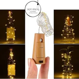 skycandle 20 LEDs 2 m White Steady String Rice Lights image 5