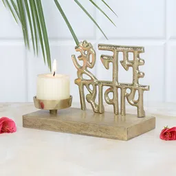 Maison Modern Gold-Toned Om Festive Candle Holder-20