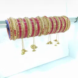 SAVORADE Red Glass Bangle-picture-9