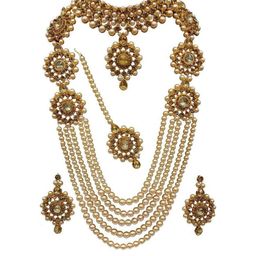 Anouk Women Gold Jewellery Set-image-60