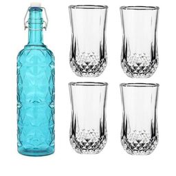 SOMIL Blue Glass Airtight Can Bottle-image-89