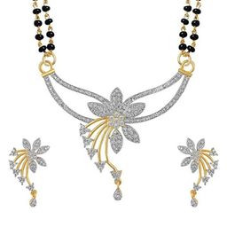 SUNHARI Silver-Plated Mangalsutra Jewellery Set-29