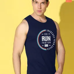 WOOSTRO Pack Of 2 Printed Combed Cotton GymInnerwear VWS26(BKLN ORANGE)(RUN NAVY)-image-43