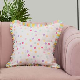 BandBox White & Blue Colourblocked Square Cushion Covers-image-33