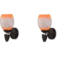 1ST TIME Orange & White Solid Glass Traditional Cylinder Wall Lamps Wall Lamps-picture-18