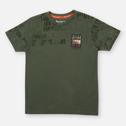 Pepe Jeans Boys Typography Printed Round Neck Pure Cotton T-shirt-image-88