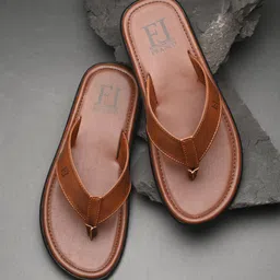 Franco Leone Men Solid Thong Flip-Flops-12