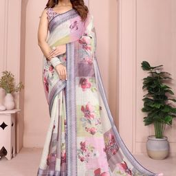 JYA Cotton Linen Celebrity Ethnic Saree For Women-image-99